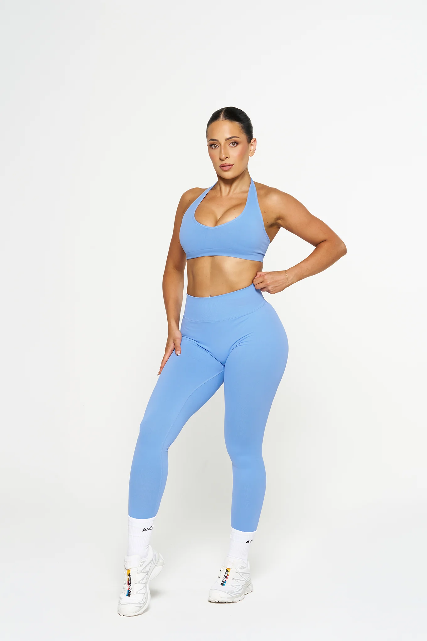 Contour Leggings - Cornflower Blue - Image 2
