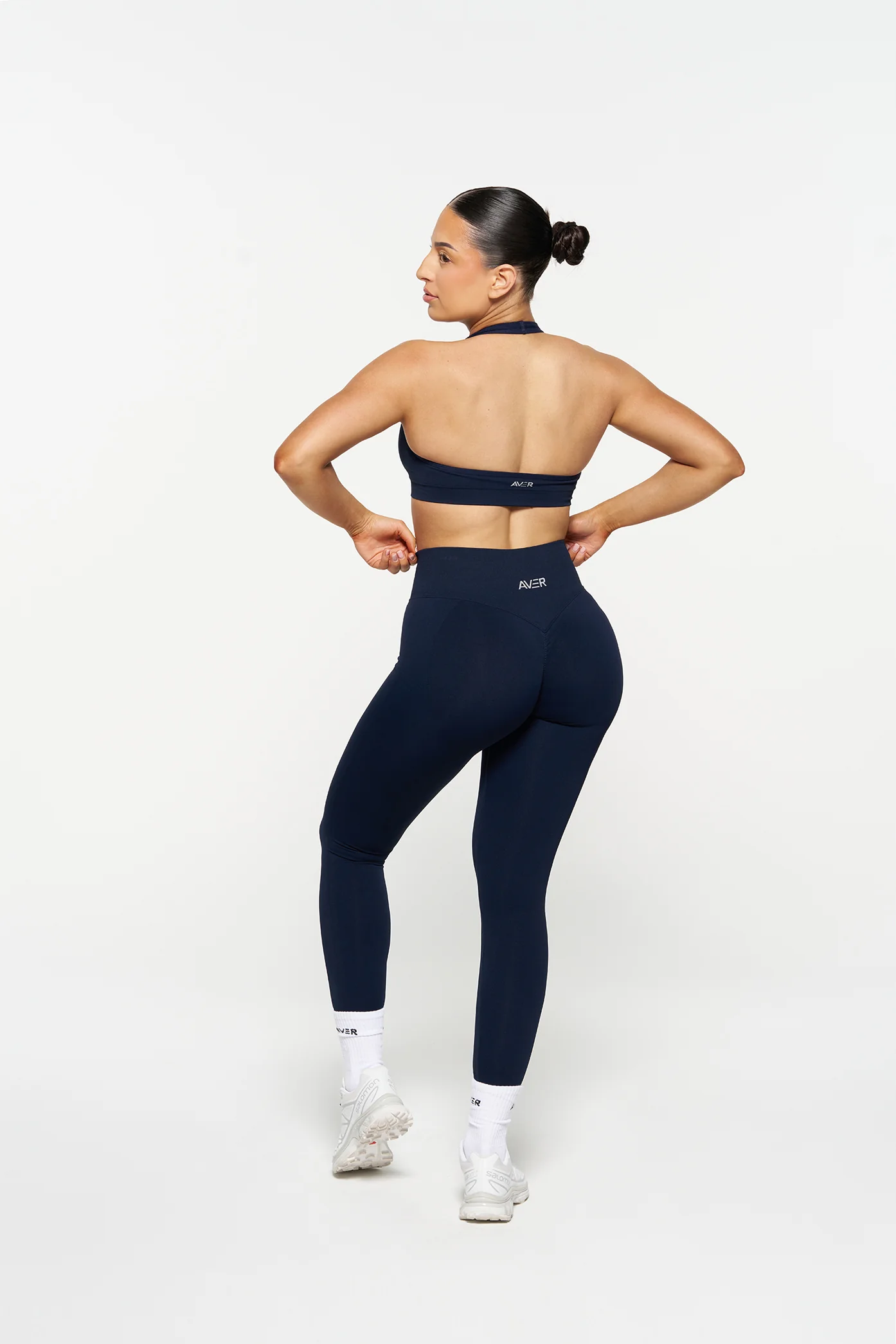 Contour Leggings - Navy - Image 3