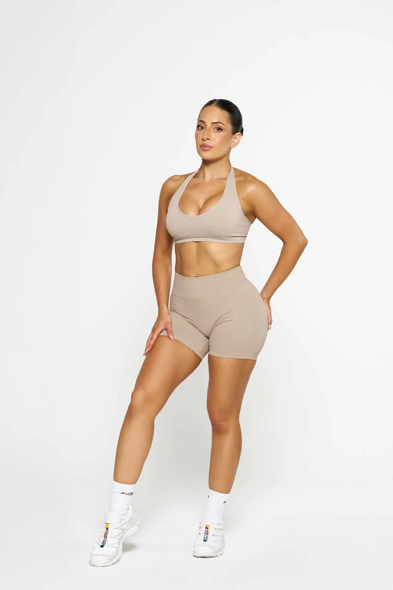 Contour Shorts - Taupe - Image 2