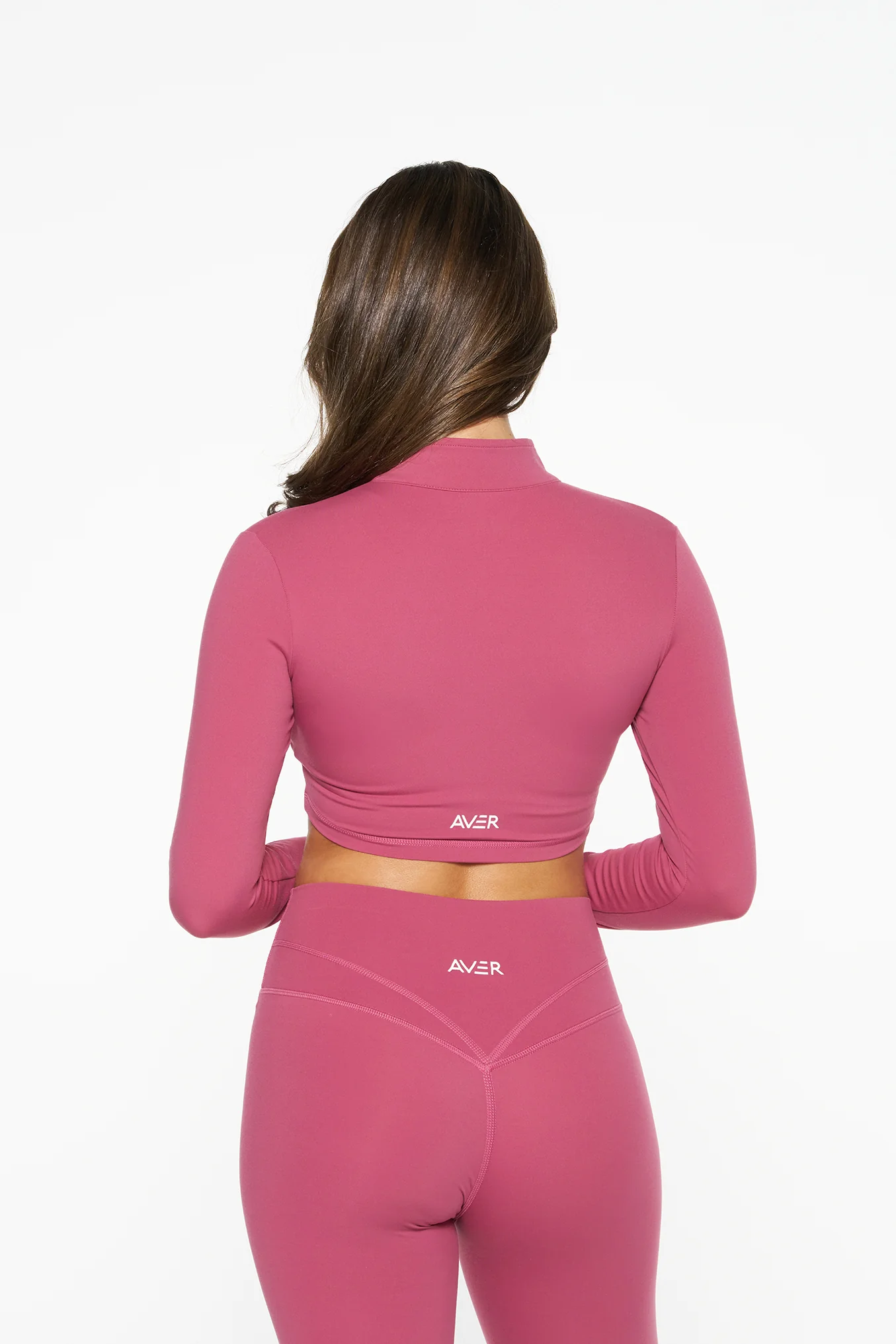 Crop Zip Jacket - Blush - Image 4