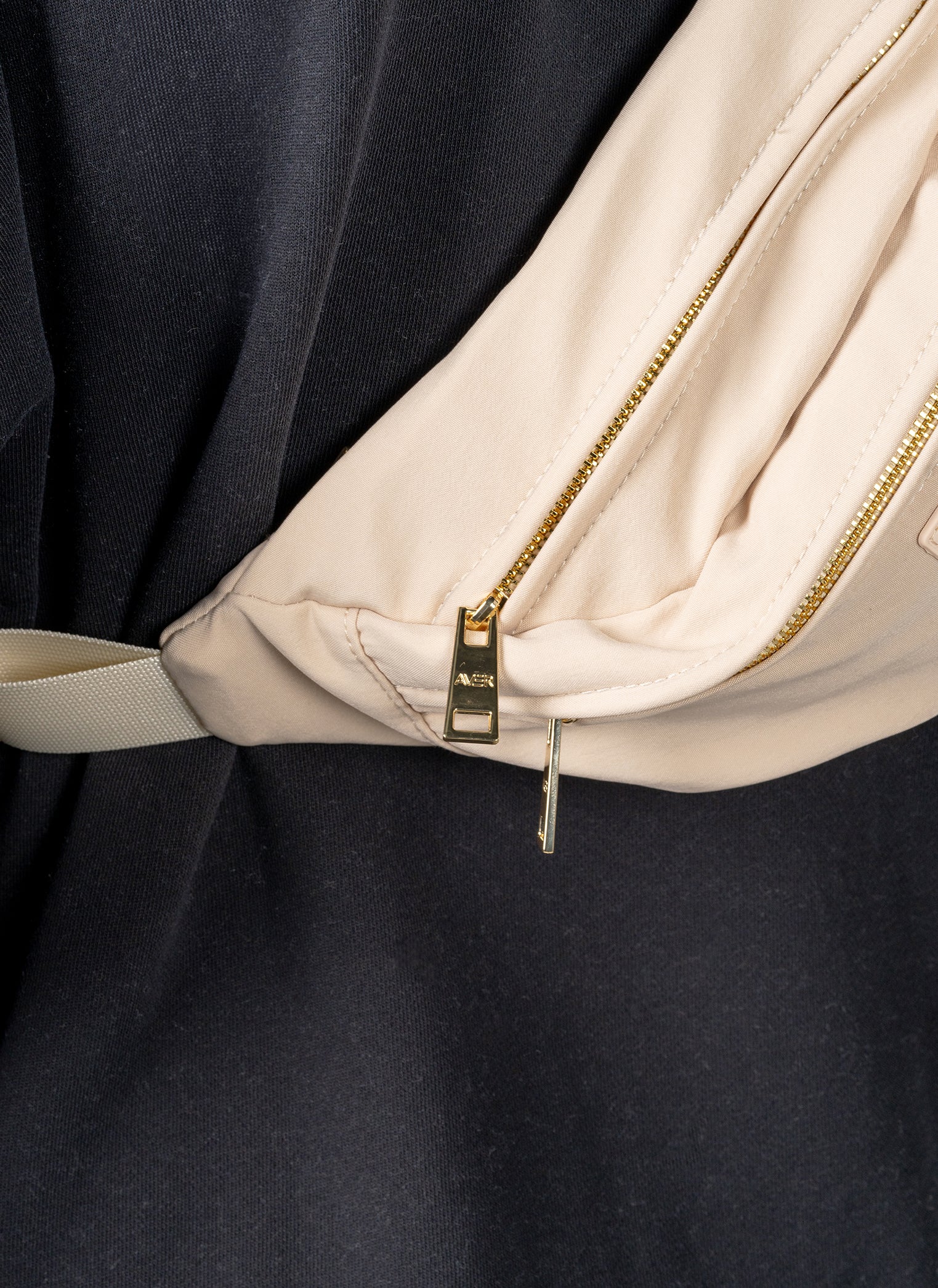 Aver® Cross Body Bum Bag - Cream - Image 6