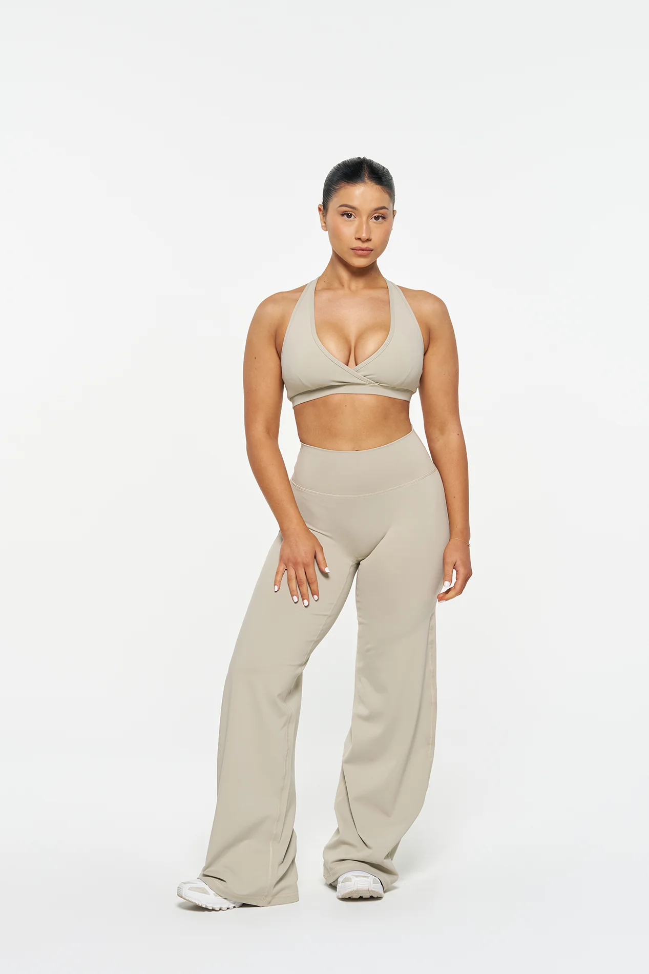 Essential Wide Leg Pants - Fawn - Image 4
