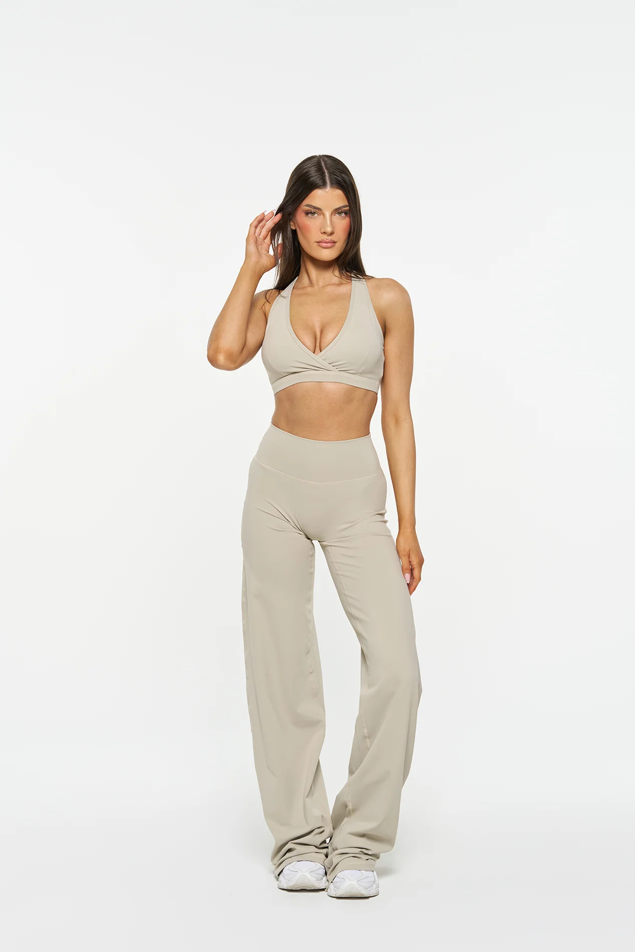 Essential Wide Leg Pants - Fawn - Image 6