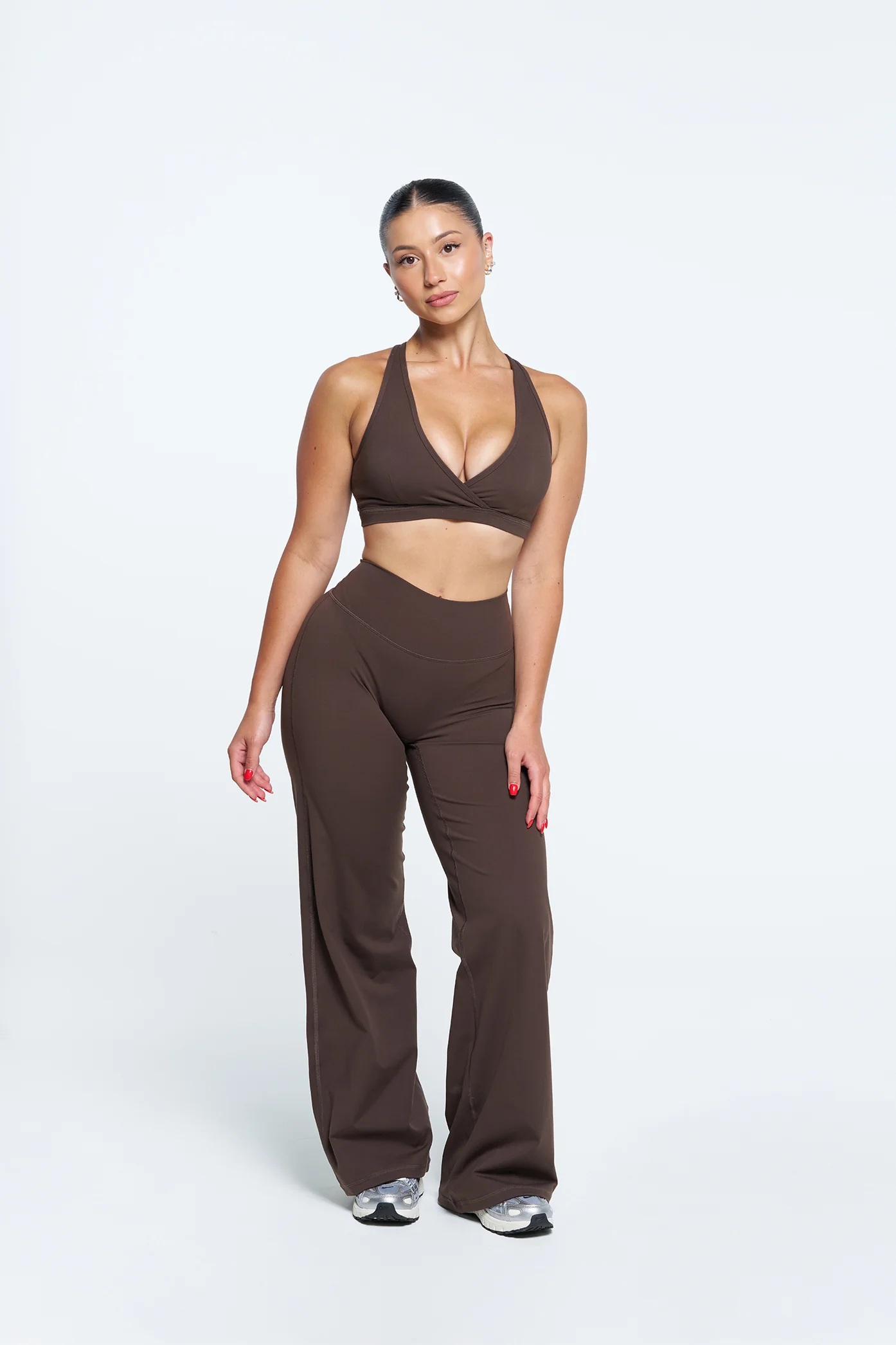 Essential Wide Leg Pants - Mocha - Image 4
