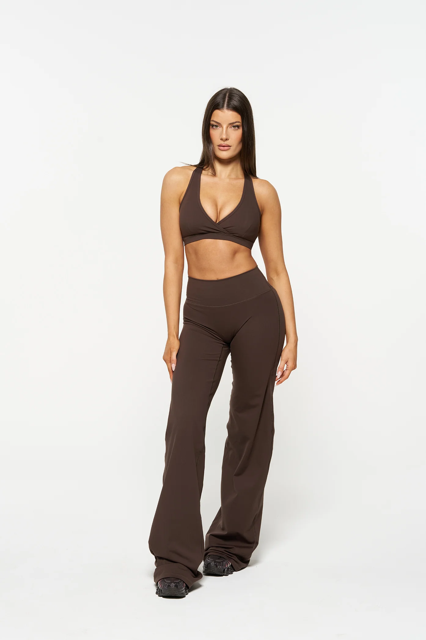 Essential Wide Leg Pants - Mocha - Image 6