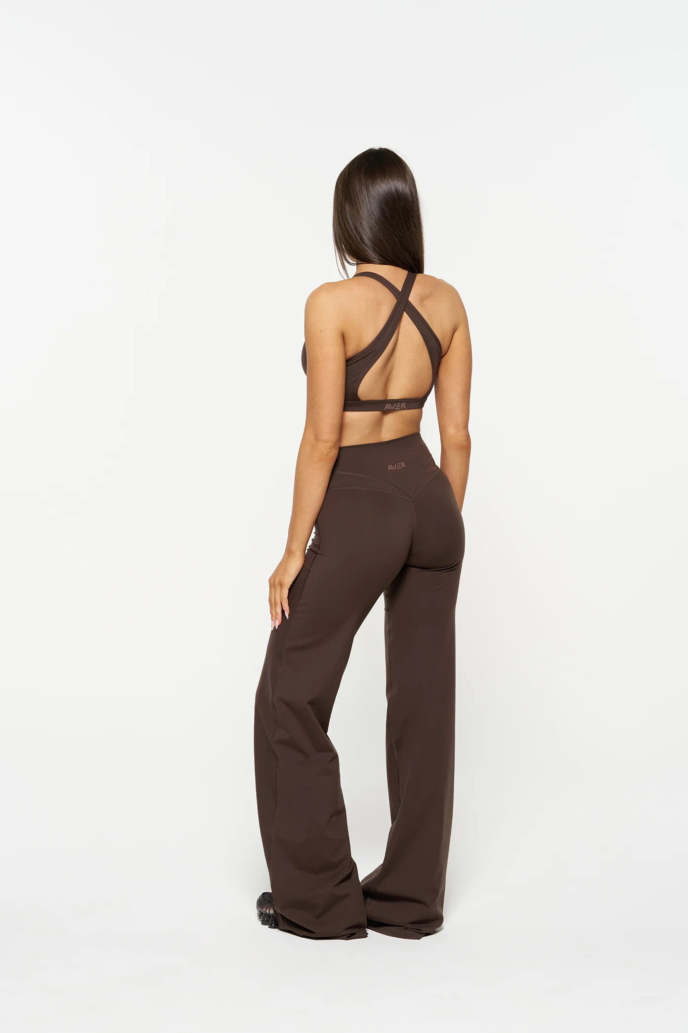 Essential Wide Leg Pants - Mocha - Image 7