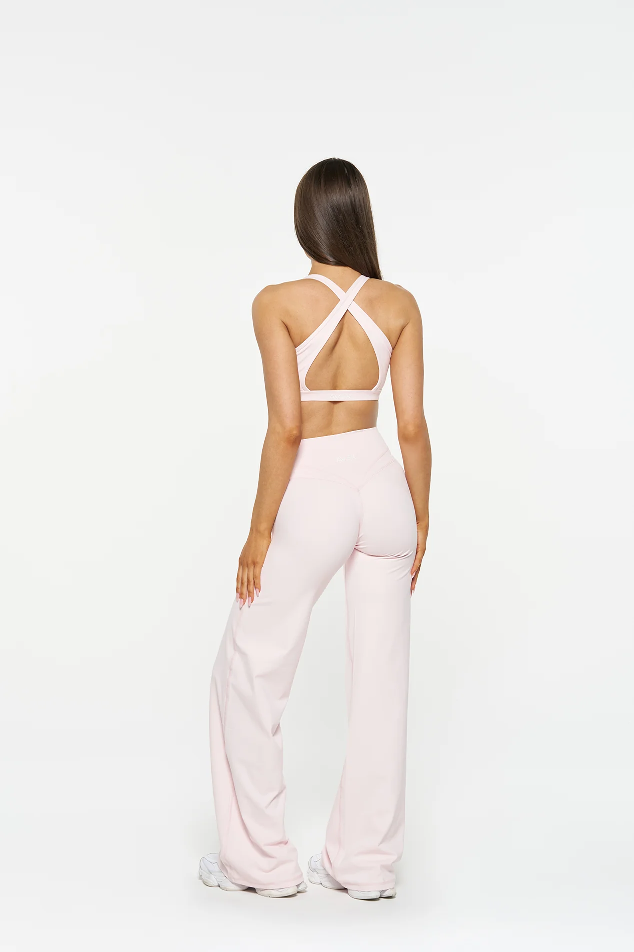 Essential Wide Leg Pants - Powder Pink - Image 2
