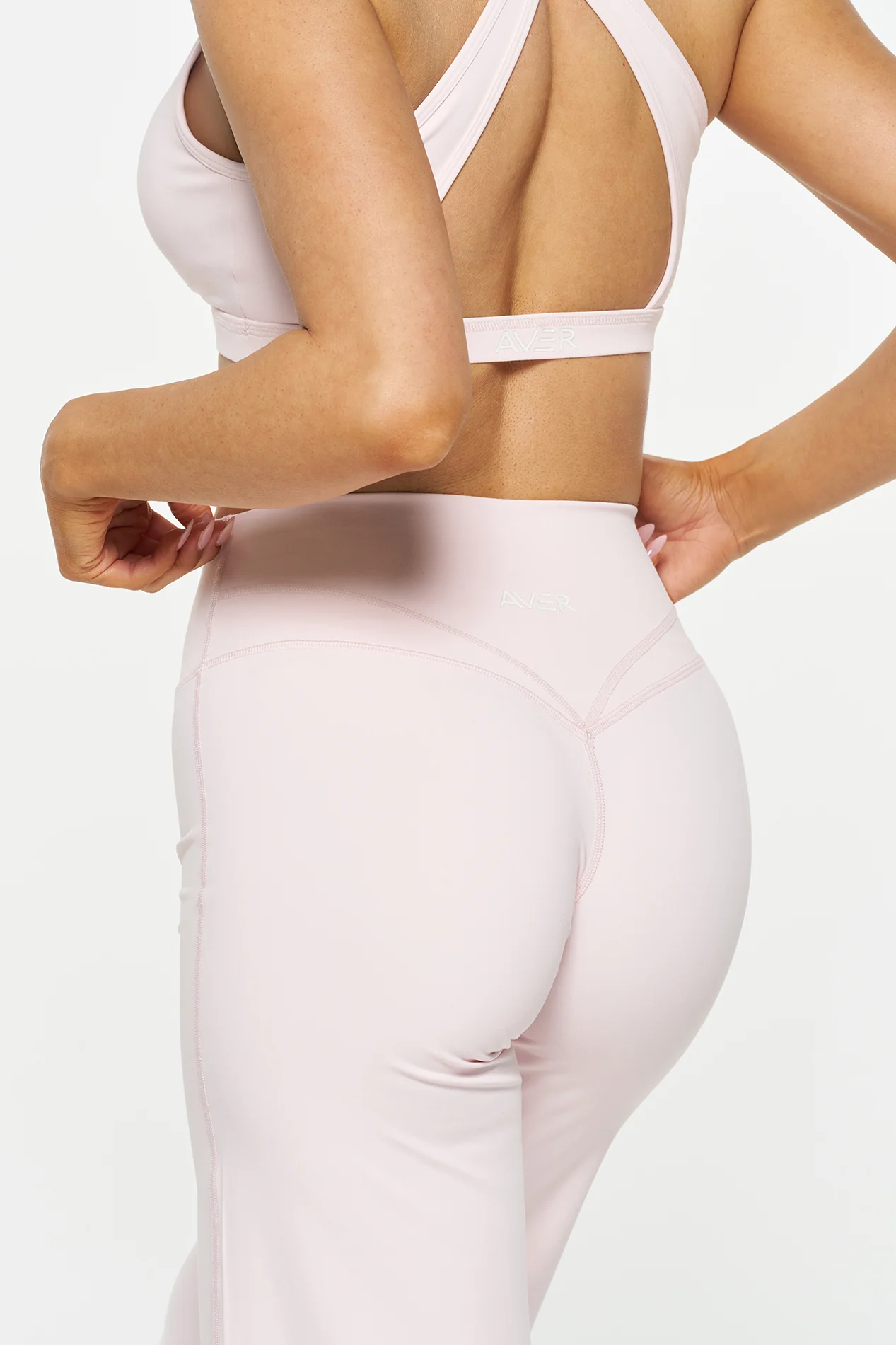 Essential Wide Leg Pants - Powder Pink - Image 3