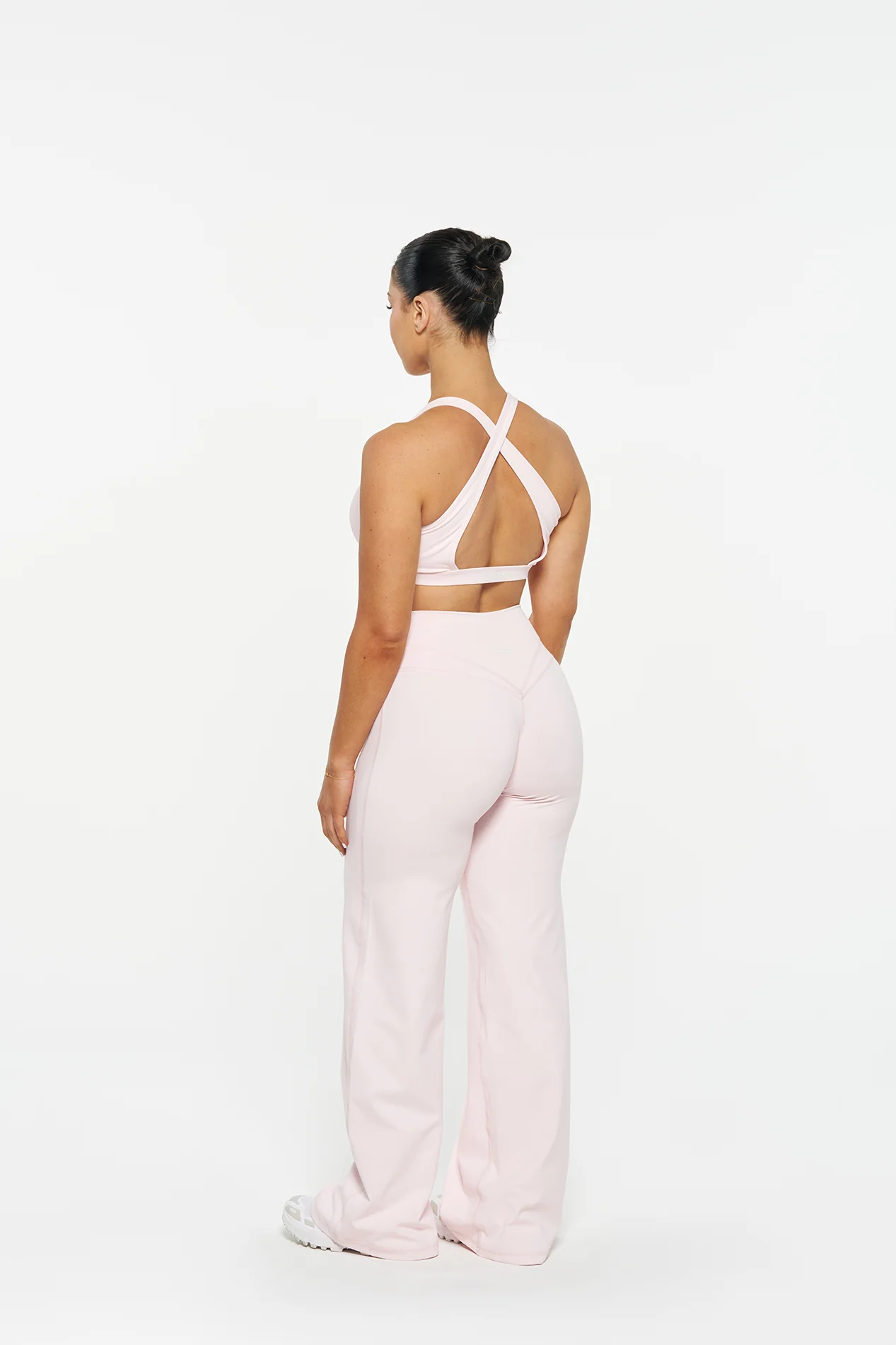 Essential Wide Leg Pants - Powder Pink - Image 5
