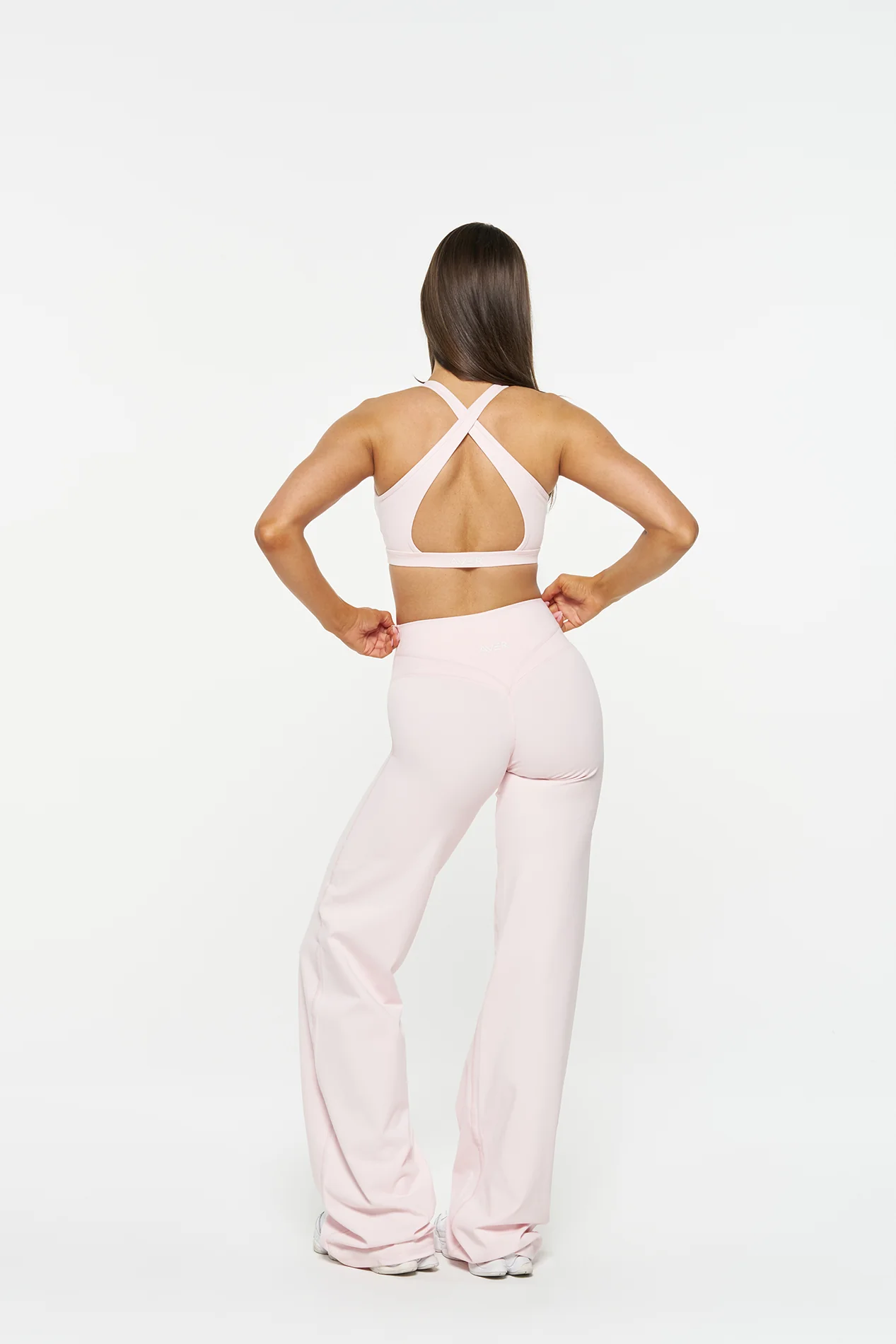 Essential Wide Leg Pants - Powder Pink - Image 7