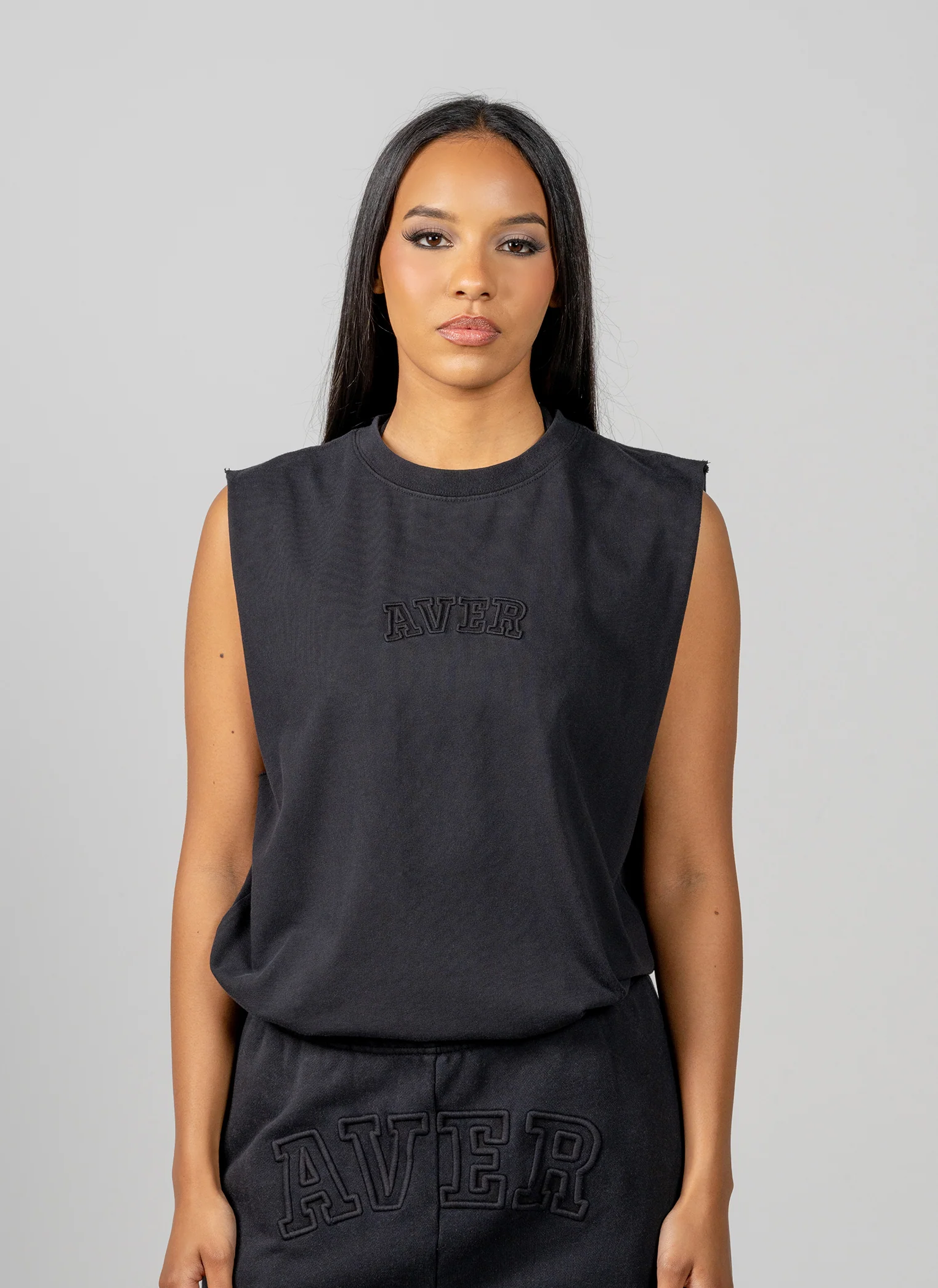 Faded Oversize Tank - Washed Black - Image 4