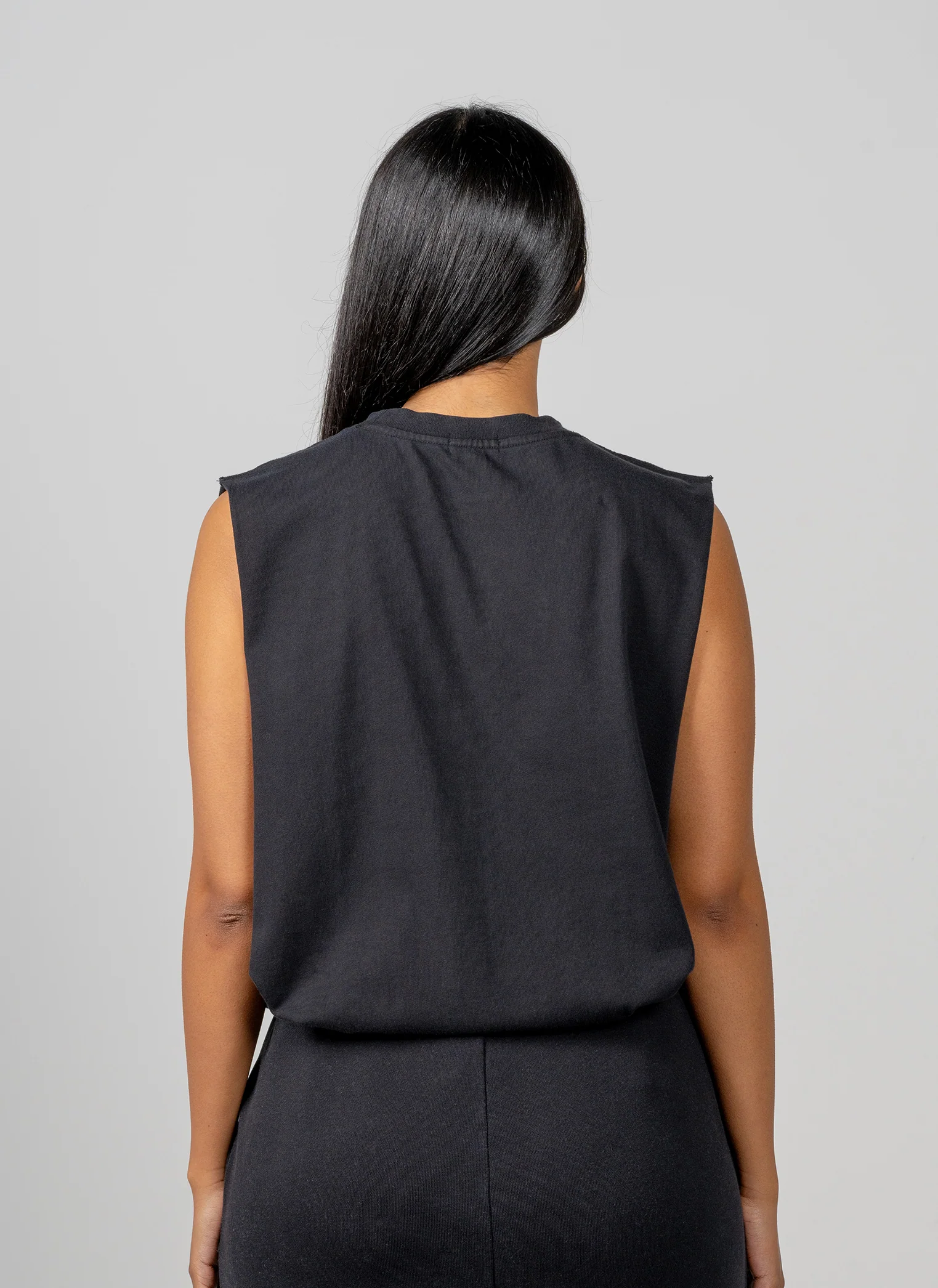 Faded Oversize Tank - Washed Black - Image 5