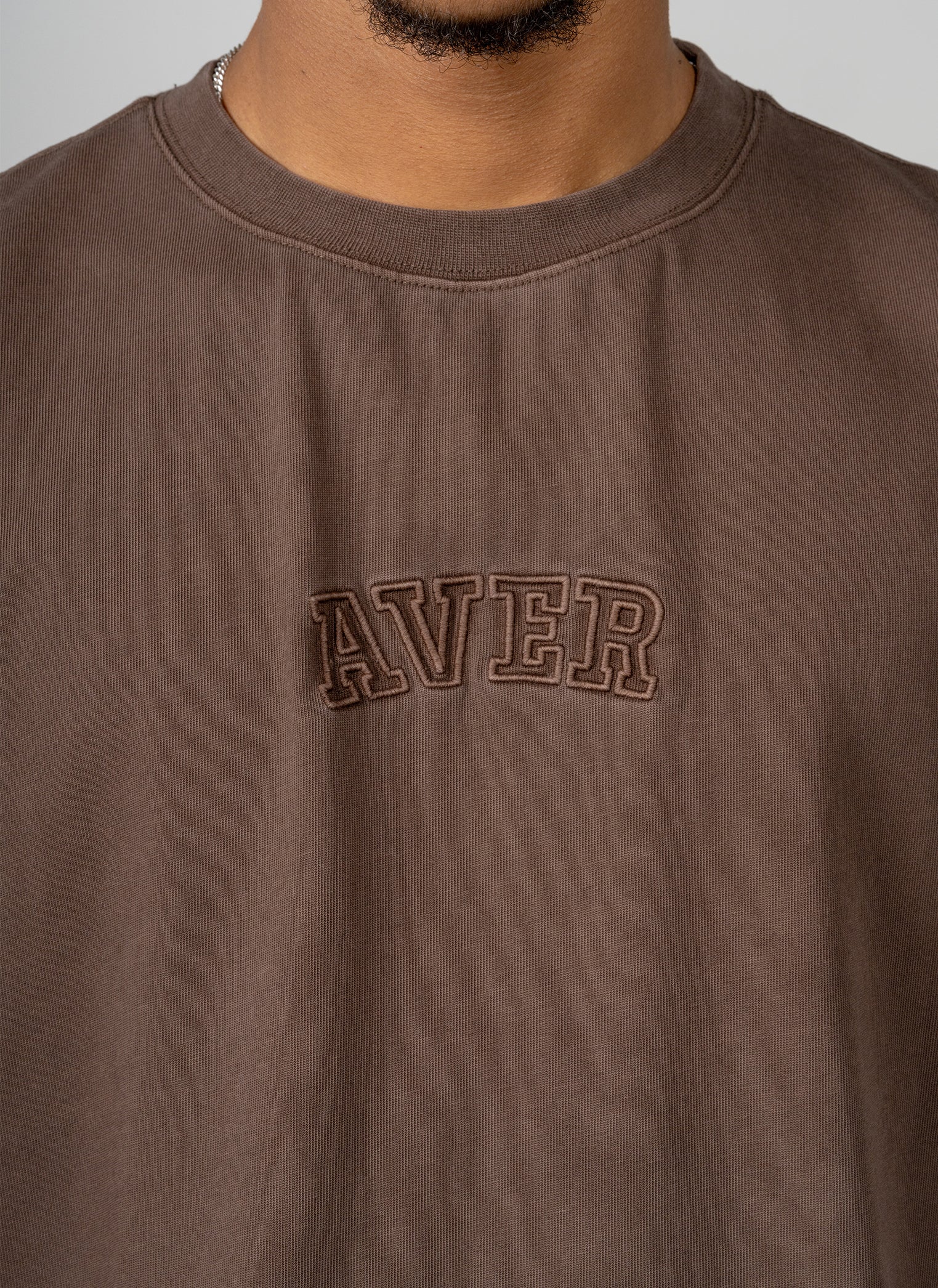 Faded Oversize Tank - Washed Brown - Image 3