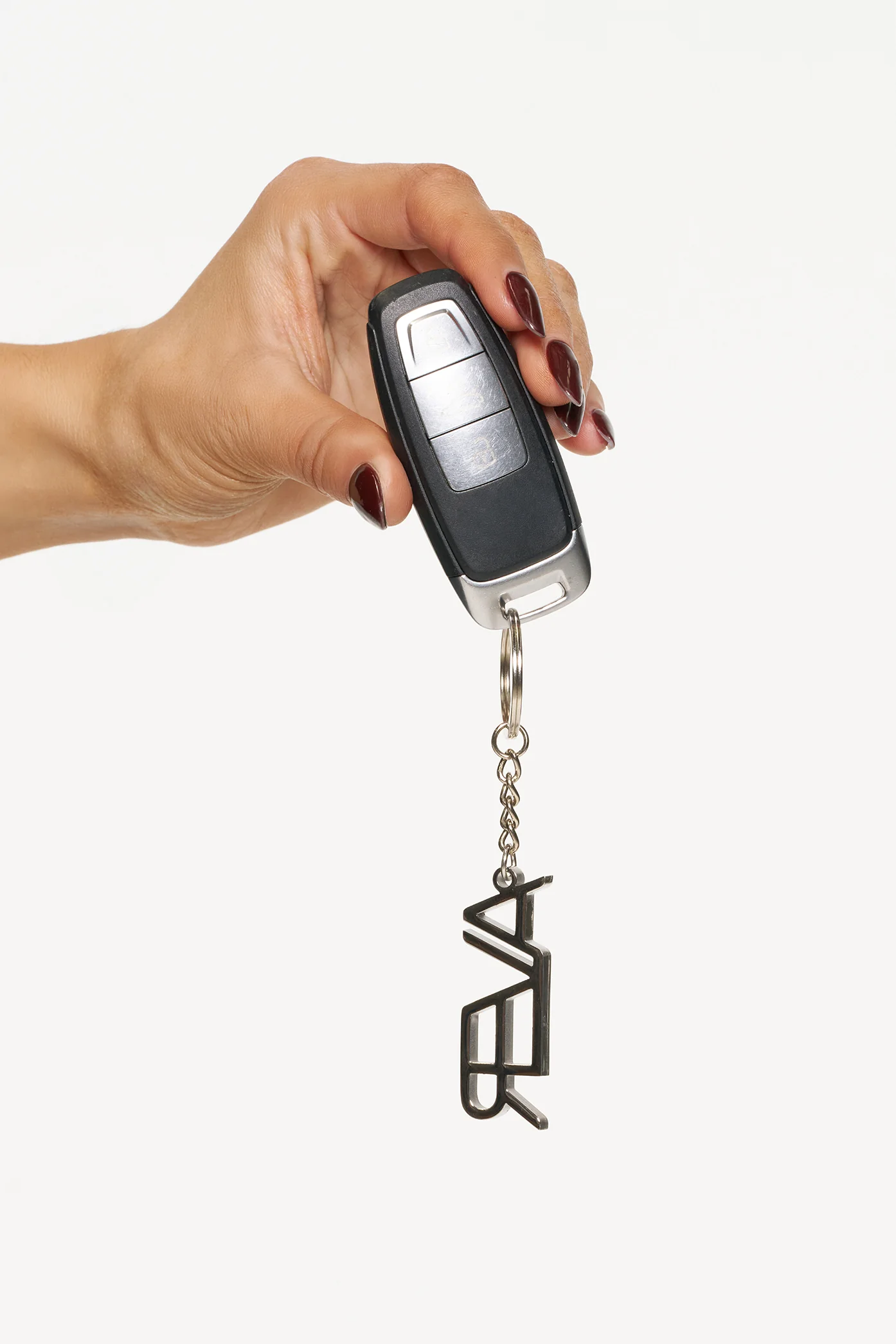 Aver® Logo Keychain - Silver - Image 2