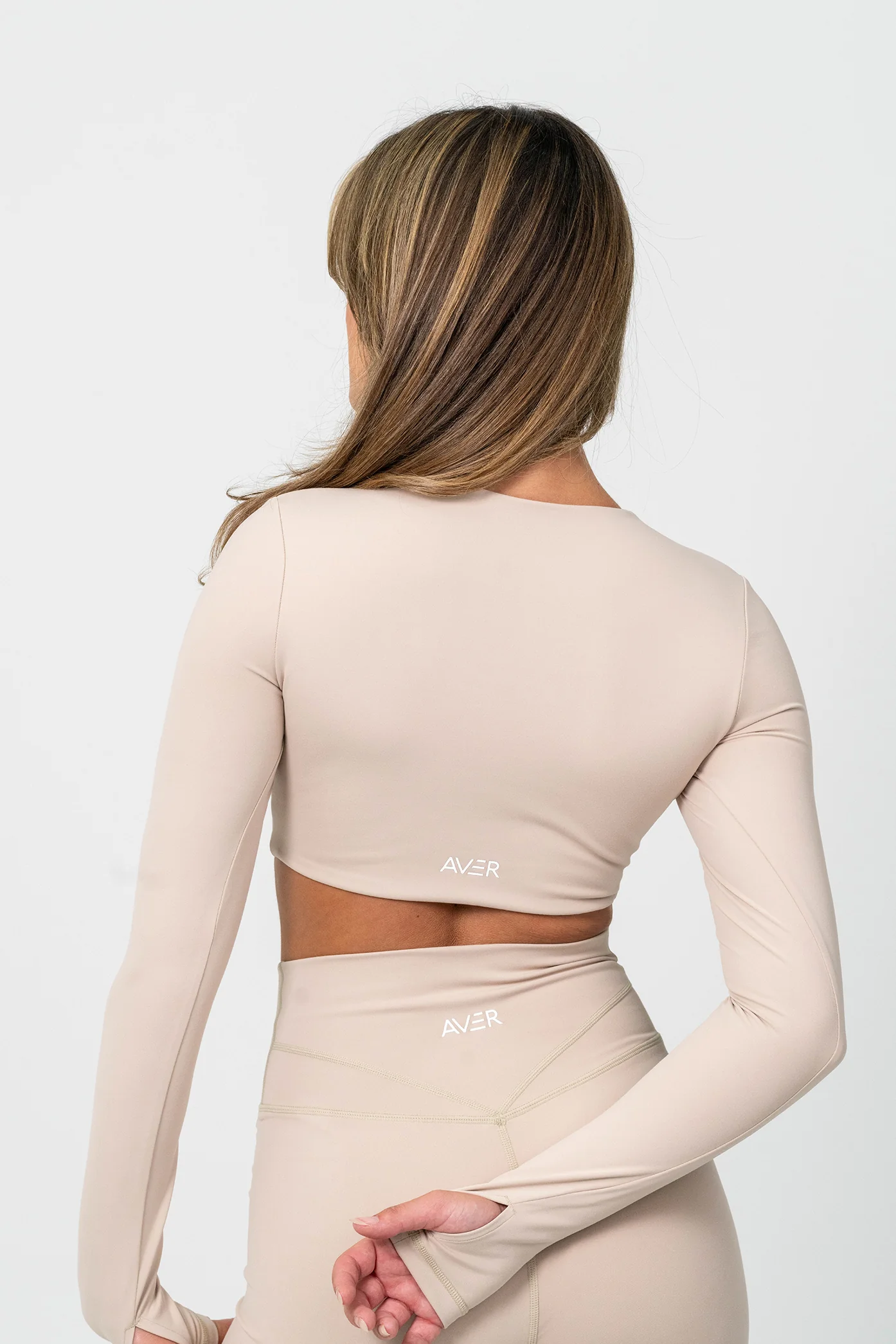 Serene Long Sleeve Crop - Almond - Image 2