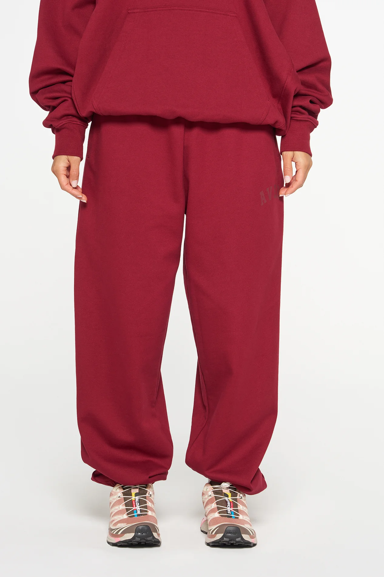 Staple Cuff Trackpants - Ruby - Image 4