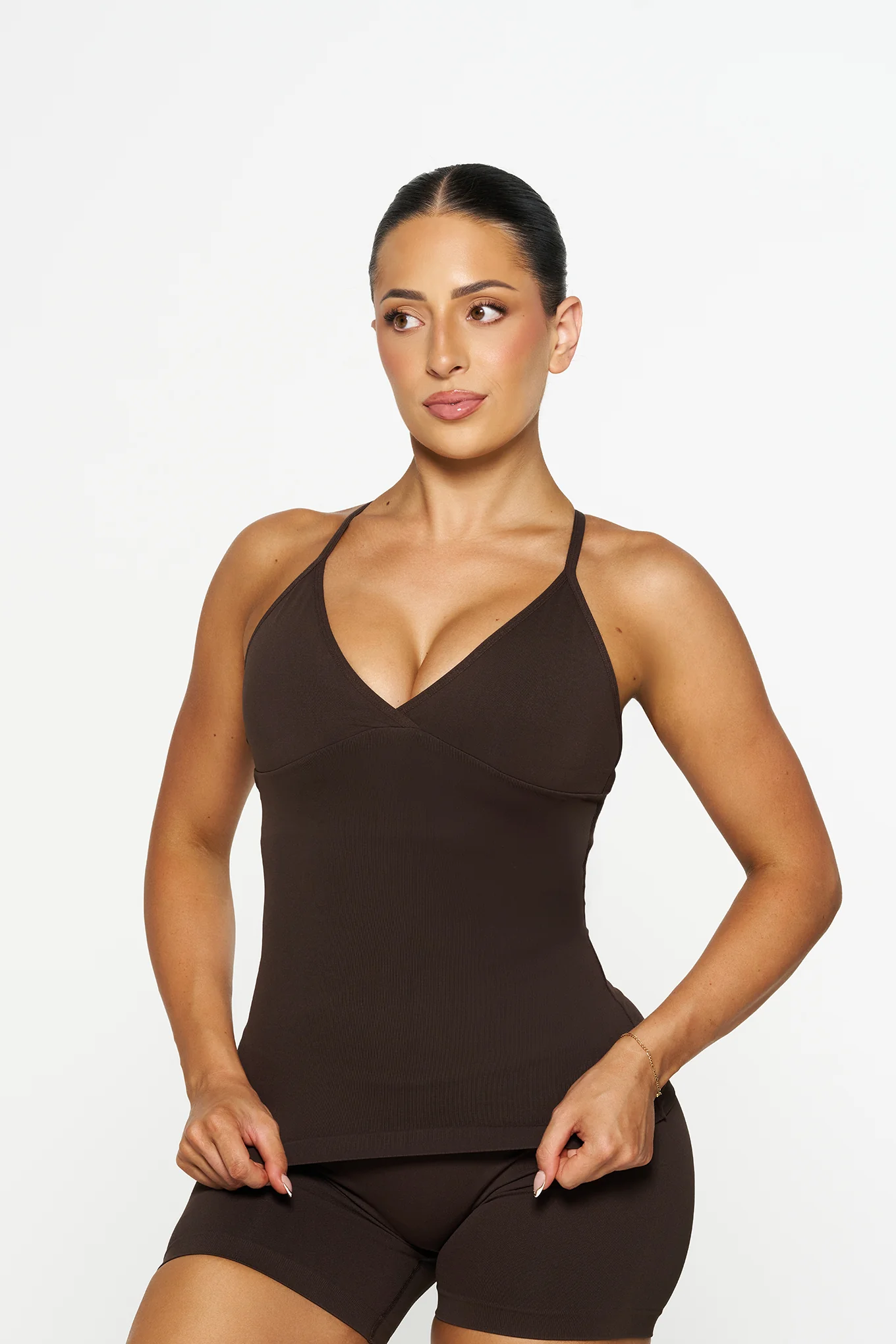 Tahlia Singlet, Seamflex® - Espresso